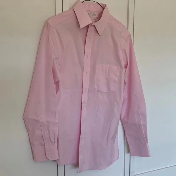 Roundtree & Yorke | Shirts | Gold Label Pink Slim Fit Dress Shirt | Poshmark